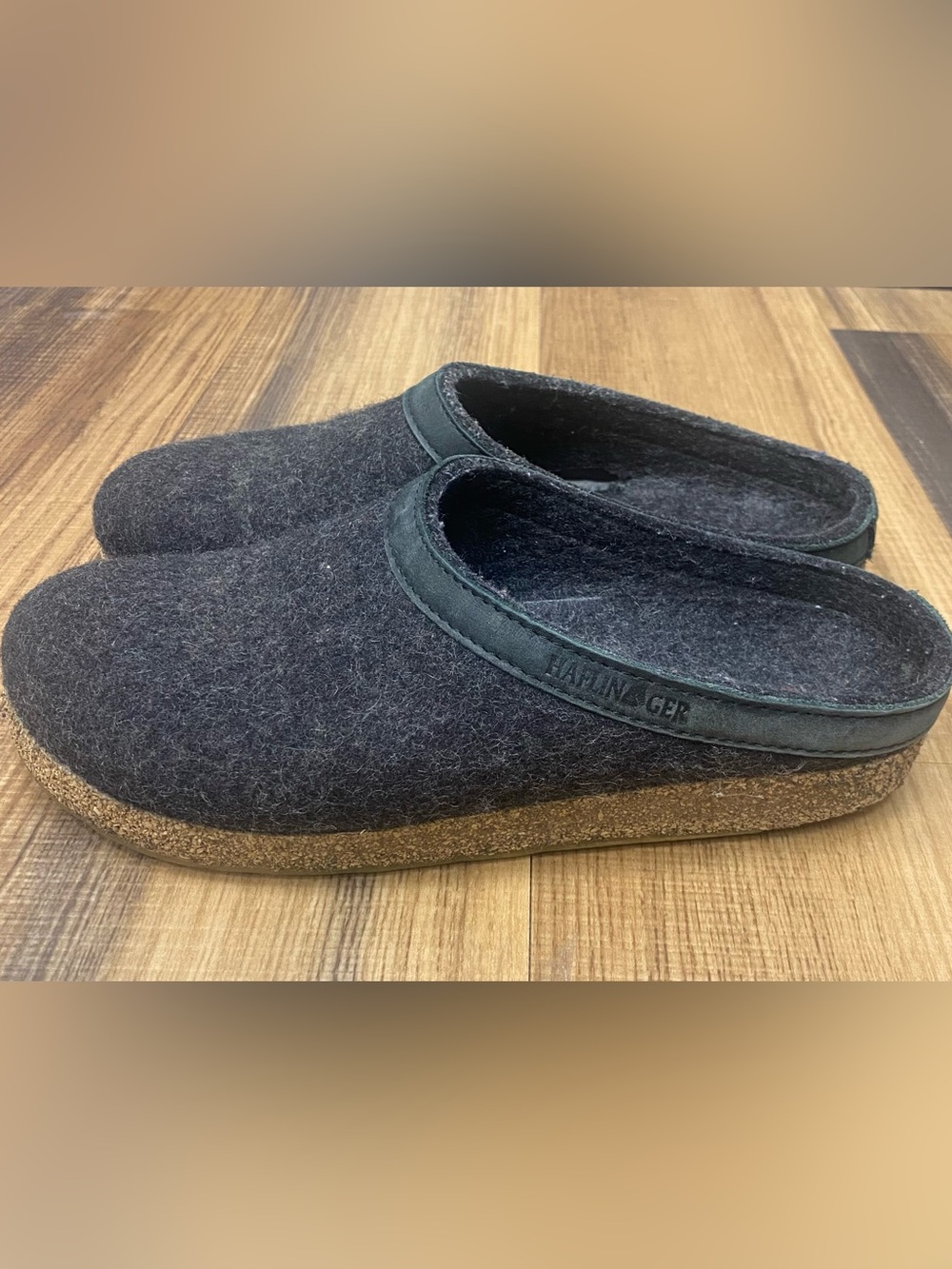 Haflinger gz Classic Sz 42  Wool Grizzly Gray Clog Slip On Mules US M9/W11